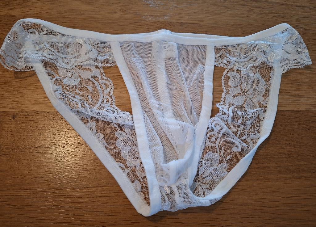 sexy herenstring/jockstrap maat M, Kleding | Heren, Ondergoed, Verzenden, Wit, Overige typen