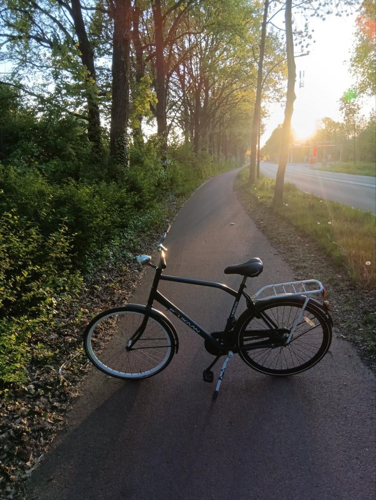 Opa Fiets 28 inch met Terugtraprem - Grote Maat (180-190cm), Terugtraprem, Gebruikt, 61 tot 65 cm, Ophalen