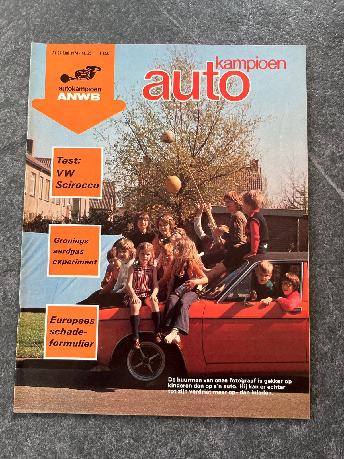 Autokampioen ANWB - Test: VW Scirocco (juni 1974), Ophalen of Verzenden, Gelezen, Volkswagen