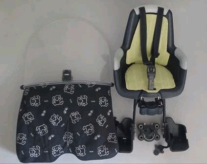 Bobike mini fietsstoeltje voorop zgan met 2 adapters izgs, Ophalen, Voetsteuntjes, Zo goed als nieuw, Bobike