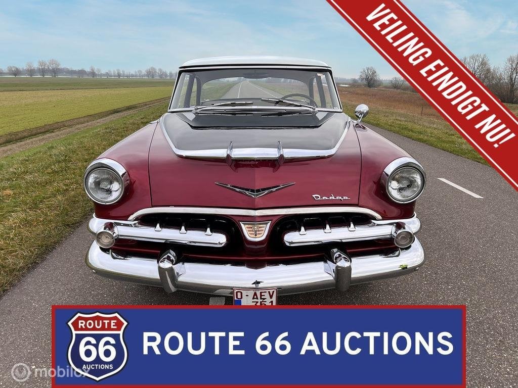 Dodge Coronet | 1956 | Route 66 Auctions, Auto's, Overige carrosserieën, Zwart, Bedrijf, Handgeschakeld