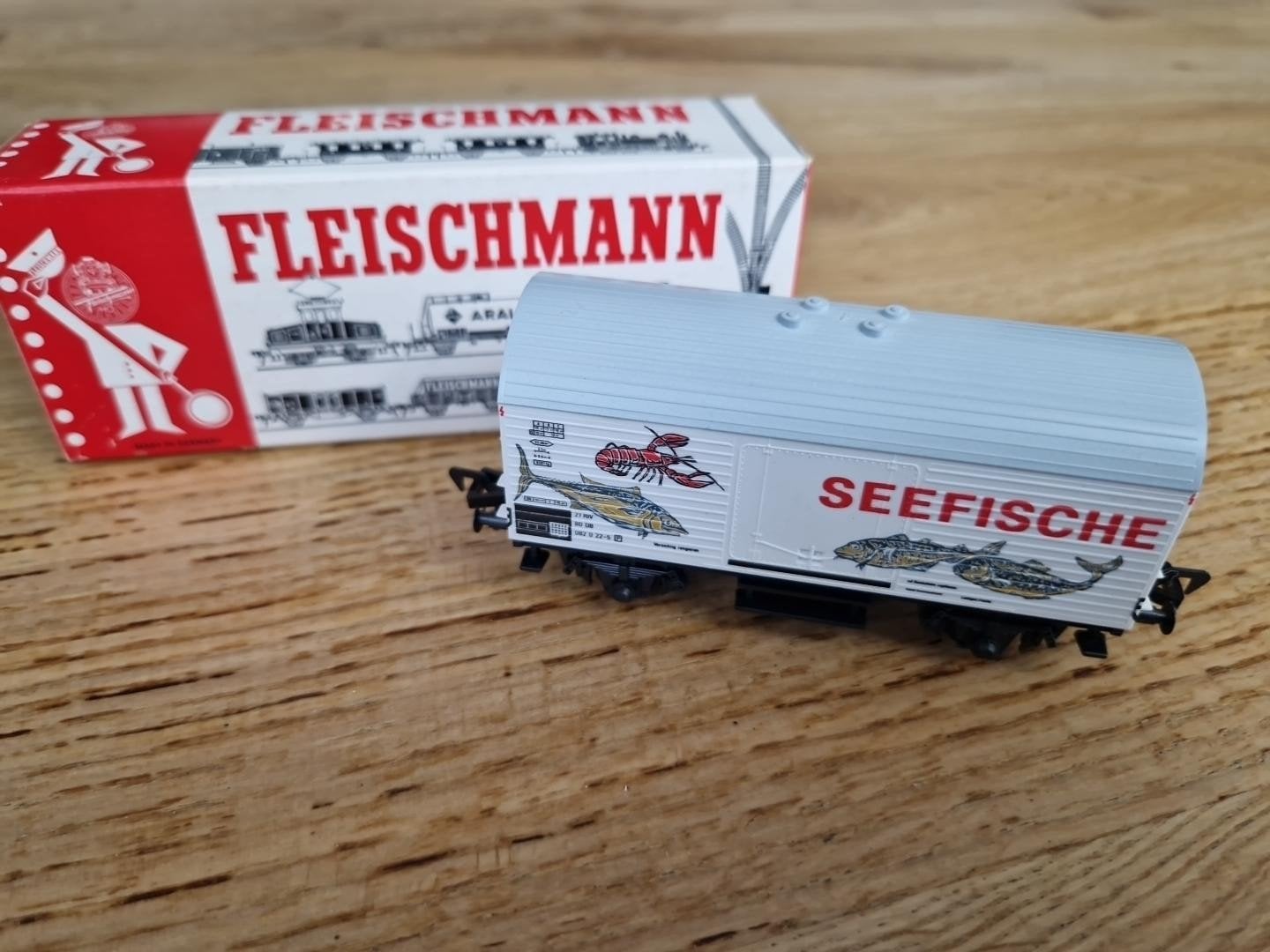 Fleischmann Koelwagon "Seefische", Gelijkstroom, Fleischmann, Wagon, Ophalen of Verzenden