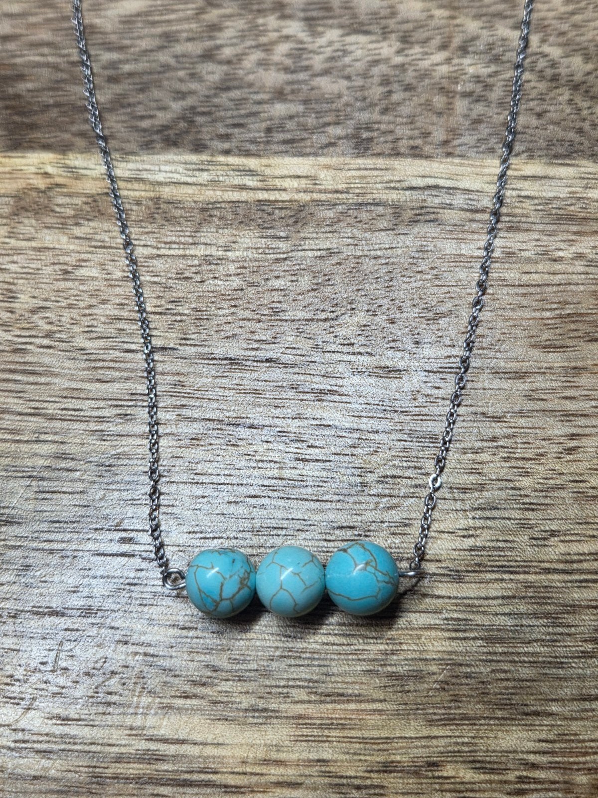 Blauwe kralen ketting, Sieraden, Tassen en Uiterlijk, Kettingen, Overige materialen, Blauw, Nieuw, Ophalen of Verzenden