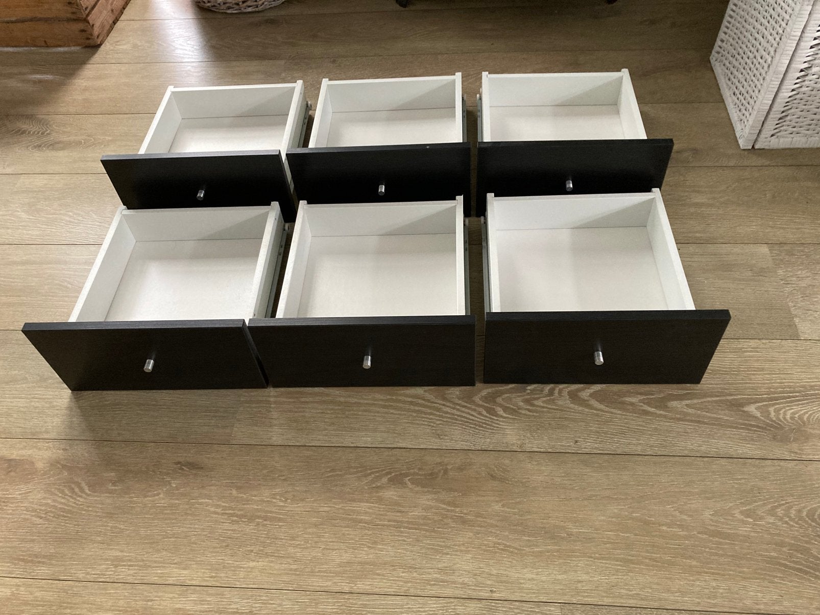 6 x zwart ikea laatje / lades voor kallax / expedit, Ophalen, Gebruikt