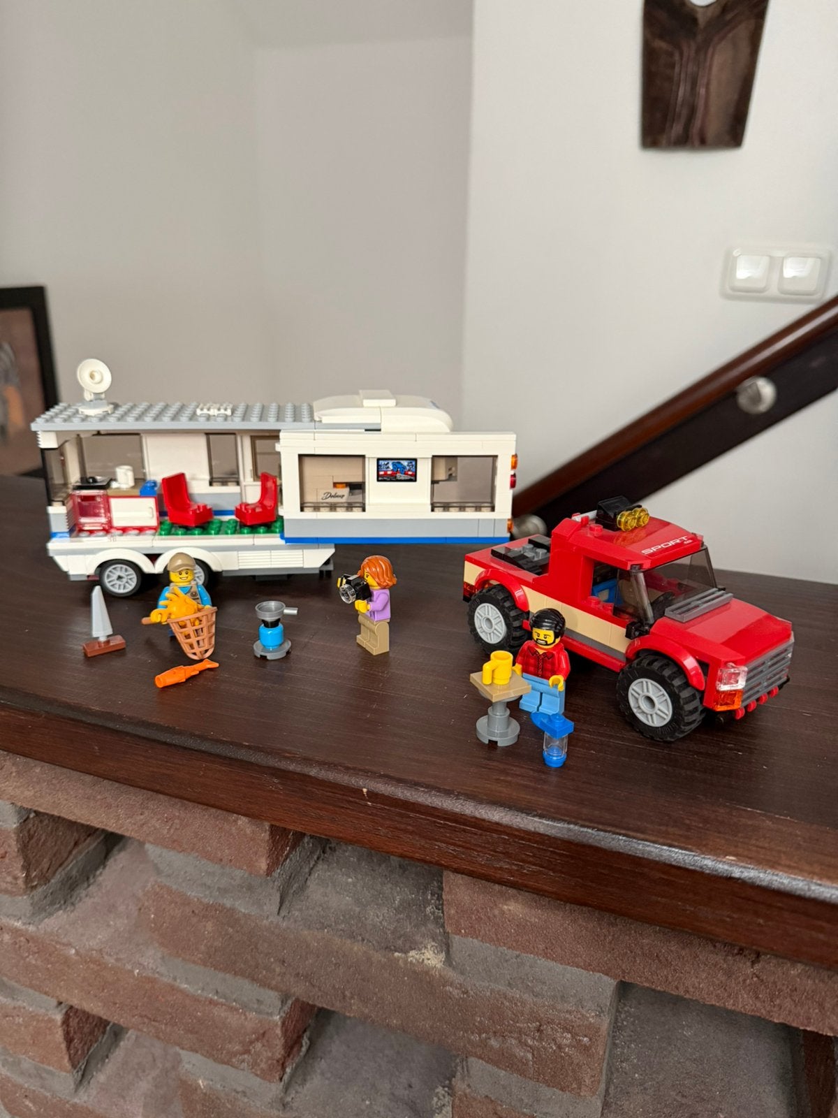 Lego campingtruck, Kinderen en Baby's, Speelgoed | Duplo en Lego, Ophalen of Verzenden, Zo goed als nieuw