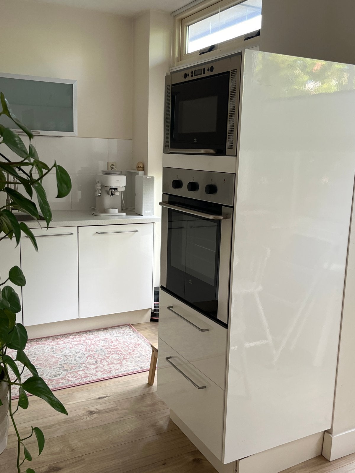 Complete keuken met apparatuur ter overname, Gebruikt, Wit, Hoekkeuken, Ophalen of Verzenden
