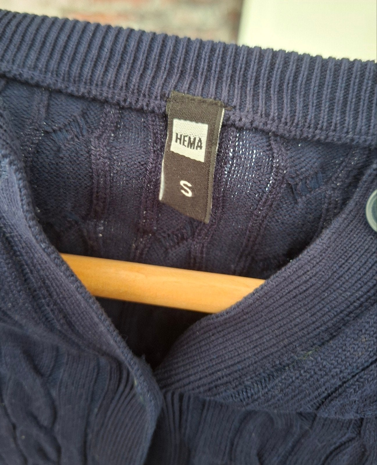 vest Hema donkerblauw S, Kleding | Dames, Truien en Vesten, Blauw, Ophalen of Verzenden, Zo goed als nieuw, Maat 36 (S)