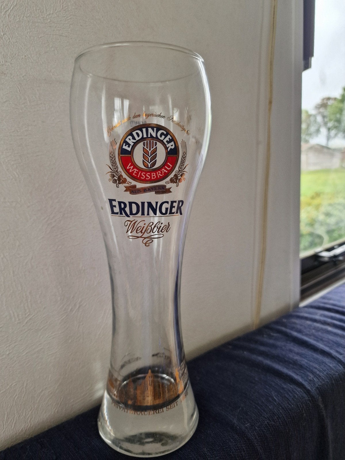 Erdinger Weissbier glas - 0,5L, Ophalen of Verzenden, Zo goed als nieuw, Meerkleurig, Overige merken