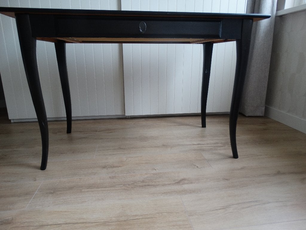 Ikea Leksvik bureau zwart, Ophalen, Gebruikt, 120 cm, Hout