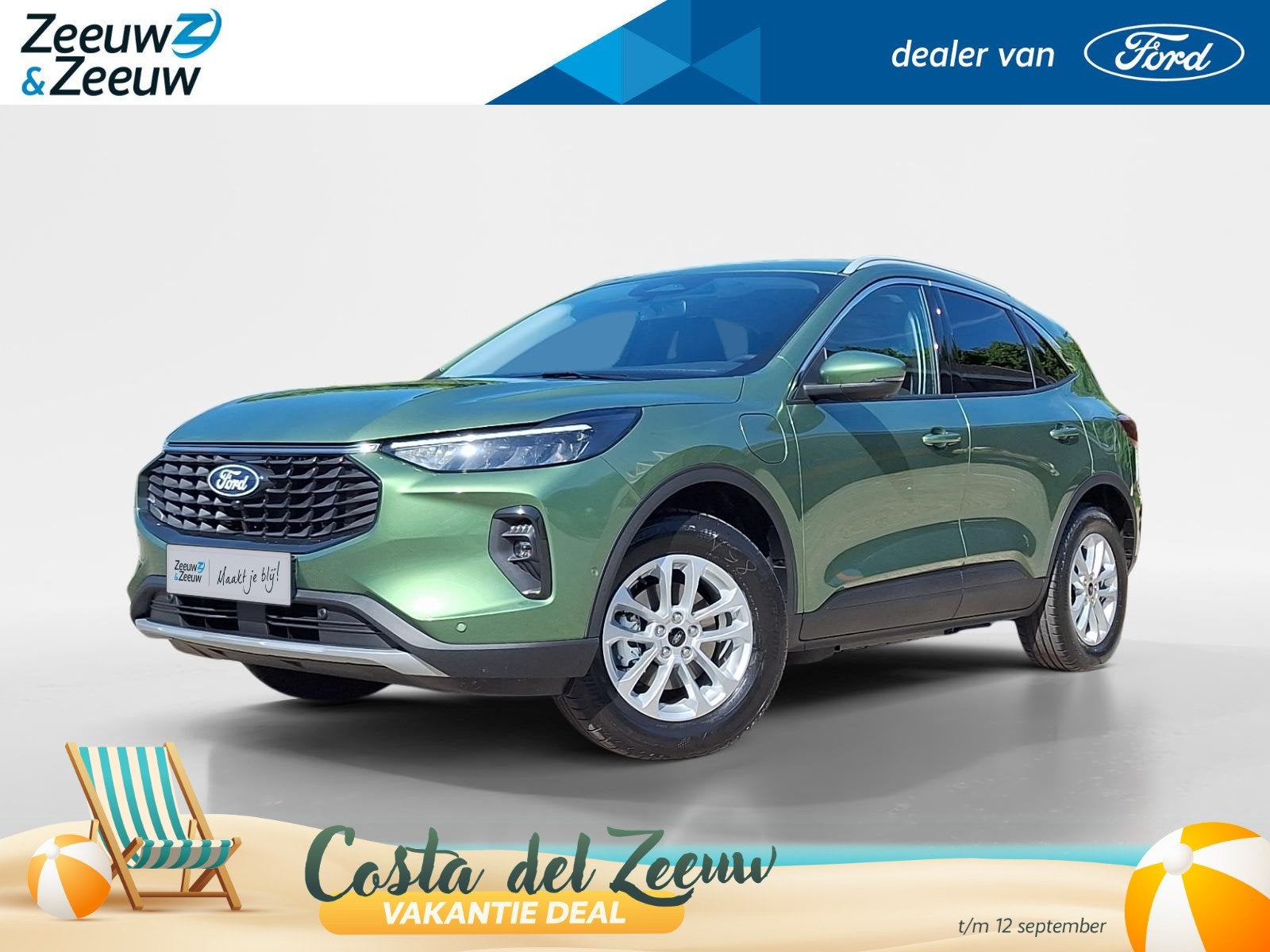 Ford Kuga 2.5 PHEV Titanium | €5.000,- Korting | 0,99% For, Auto's, 12 maanden, 4 cilinders, Parkeersensor, Plug-in hybride