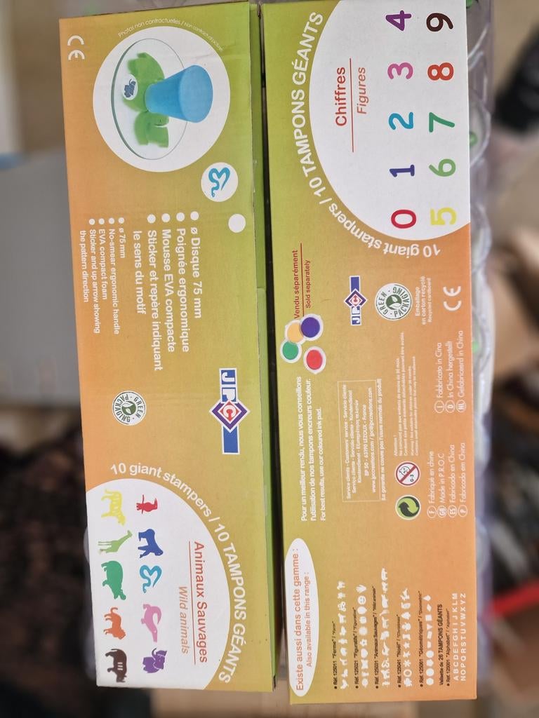 Stempels: Dieren, Cijfers, Letters en Figuren, Kinderen en Baby's, Speelgoed | Educatief en Creatief, Ophalen of Verzenden, Gebruikt