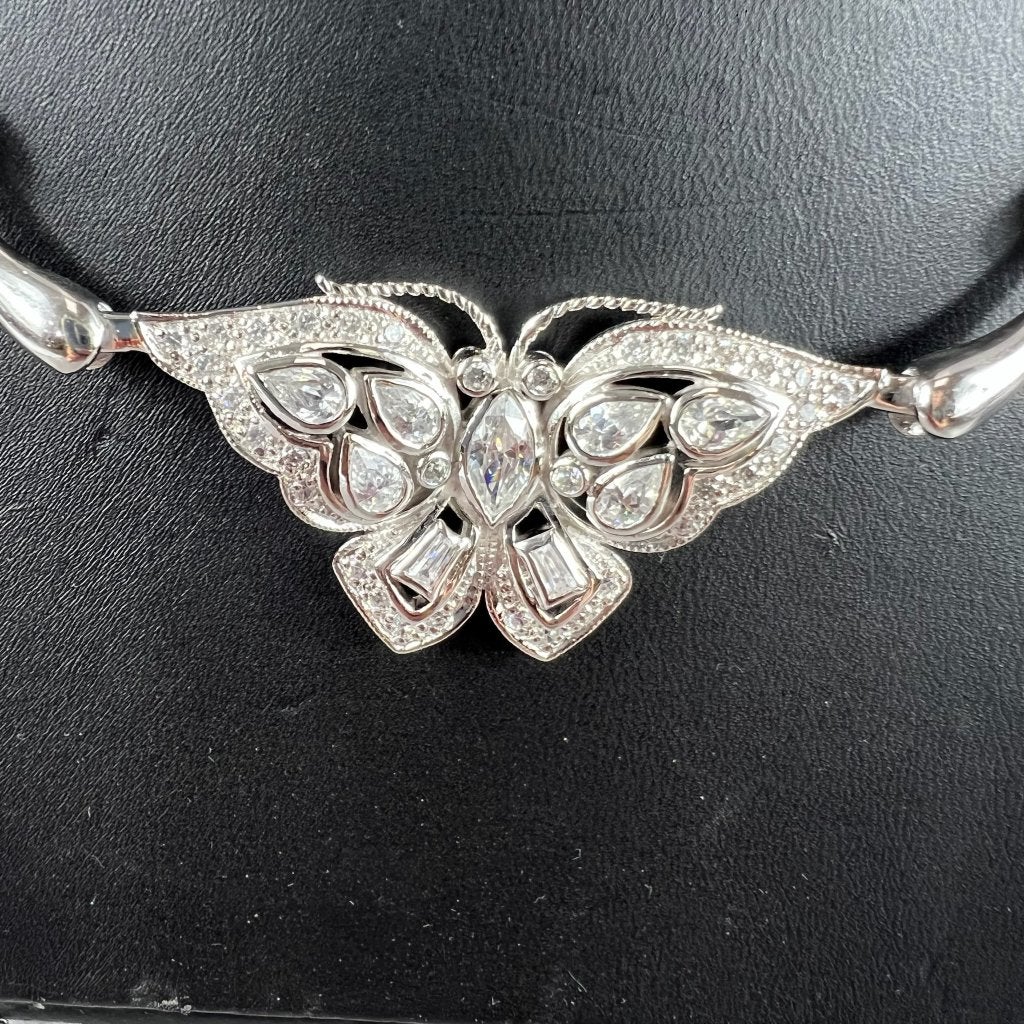Zilveren Ketting collier met applique | 42,94g | 413891, Ophalen of Verzenden, Goud, Goud