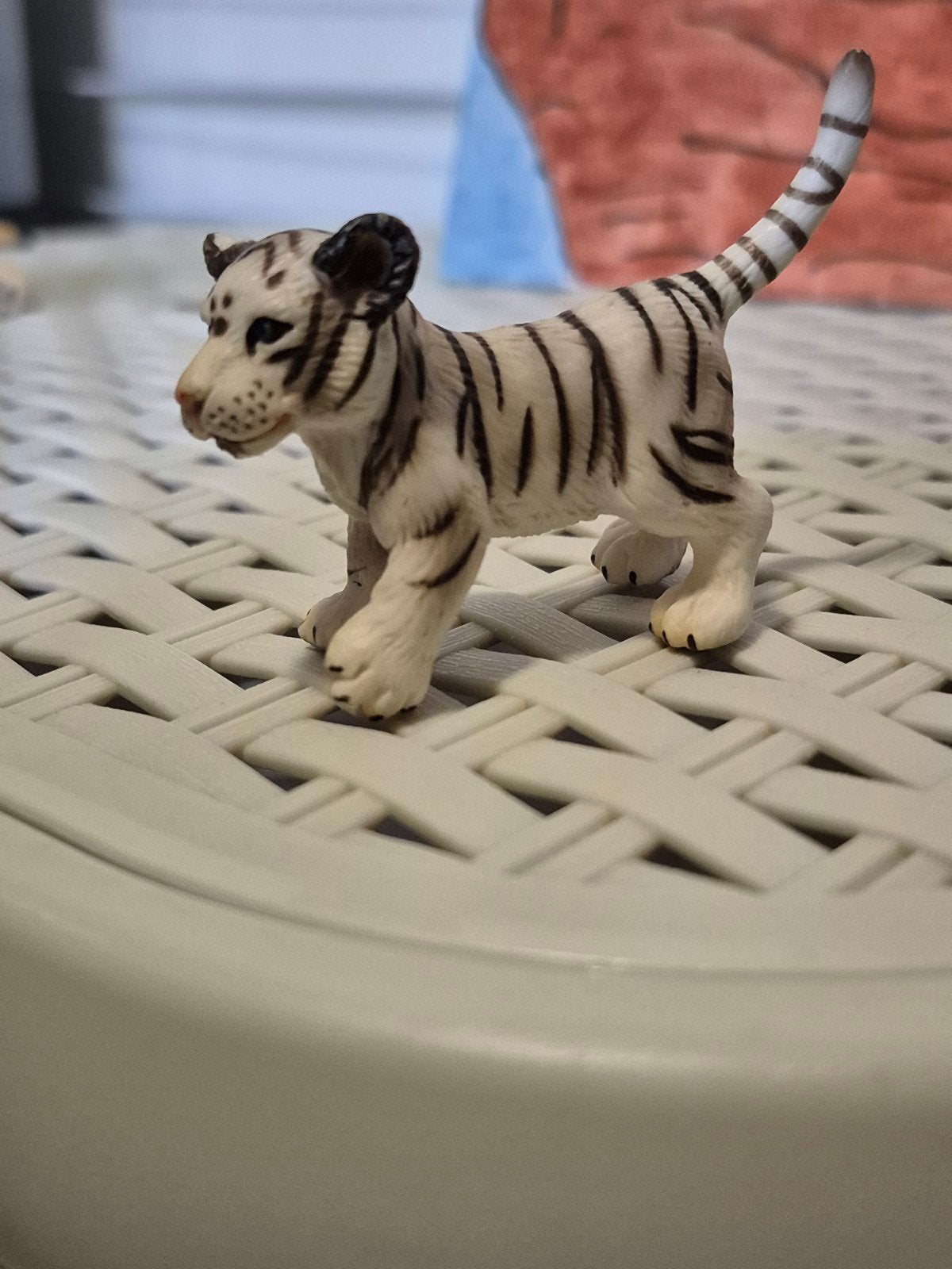 Schleich witte tijger welp jong 2003, Verzamelen, Dierenverzamelingen, Ophalen of Verzenden, Zo goed als nieuw, Hond of Kat, Beeldje of Figuurtje