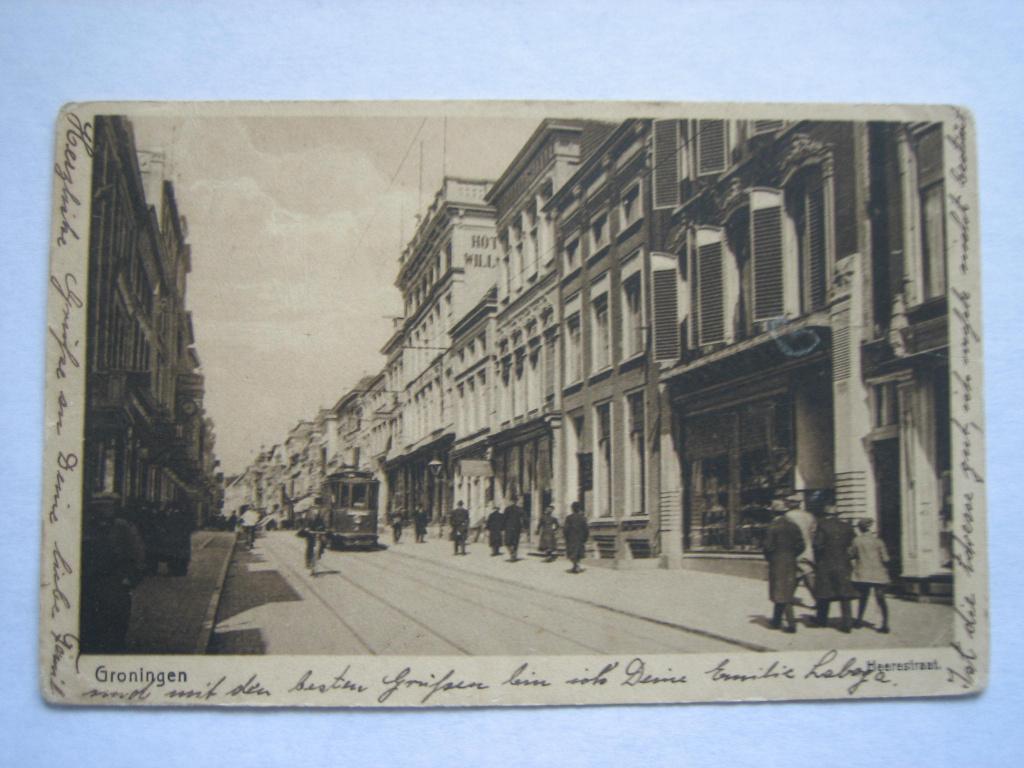 GRONINGEN 1924 Heerestraat, Verzenden, 1920 tot 1940, Gelopen, Groningen