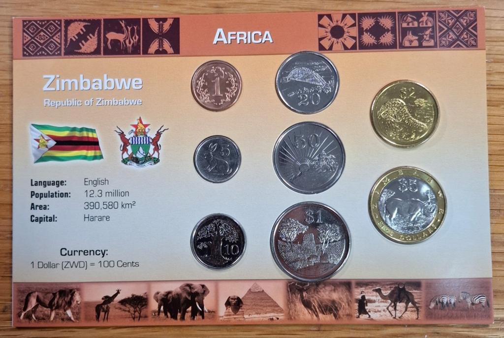Coins of the World muntset Zimbabwe, Ophalen of Verzenden, Zimbabwe