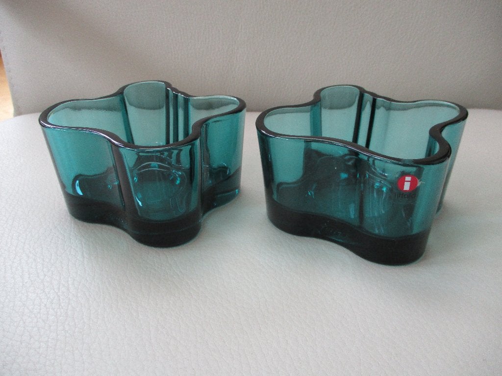 Iittala - Alvar Aalto Collection - design - Finland, Waxinelichthouder, Ophalen of Verzenden, Groen, Iittala