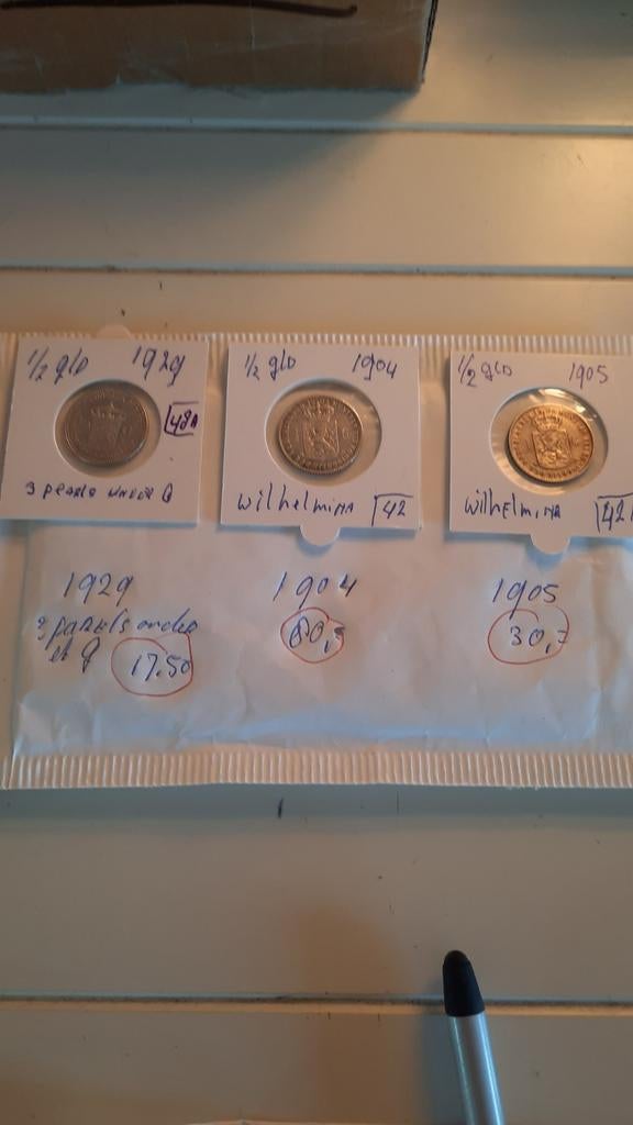 Nederland wilhelmina zilver zie foto.s vraag meld nr munt, Postzegels en Munten, Munten | Nederland, Zilver, 25 cent, Ophalen of Verzenden