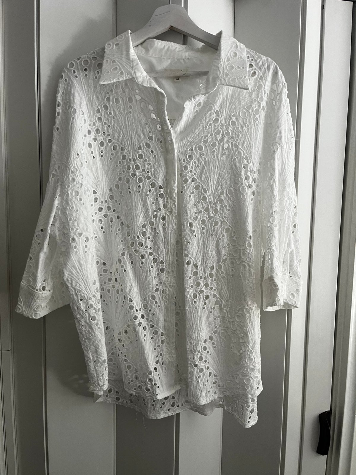 Norah blouse maat 46, Kleding | Dames, Ophalen of Verzenden, Zo goed als nieuw, Maat 46/48 (XL) of groter, Wit