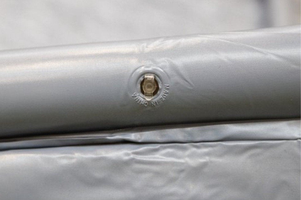 Grondzeil met opblaasbare rand, Caravans en Kamperen, Ophalen, Gebruikt