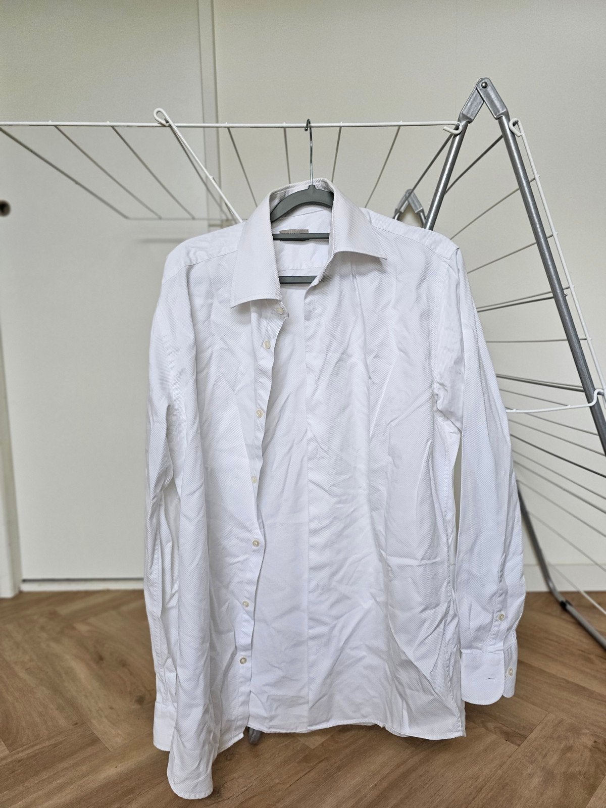 Wit heren overhemd - WE Fashion - Maat 40, Kleding | Heren, Overhemden, Wit, Gedragen, WE Fashion, Halswijdte 39/40 (M)