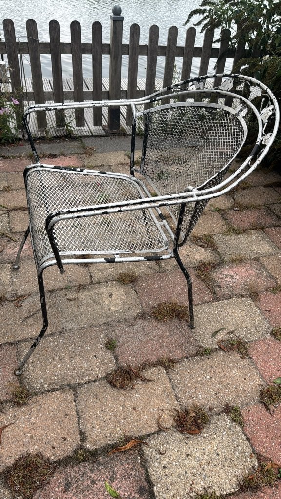 4 Royal Garden Elegance tuinstoellen (verf beurt nodig), Tuin en Terras, Tuinsets en Loungesets, Ophalen, Gebruikt, Stoel, Overige materialen