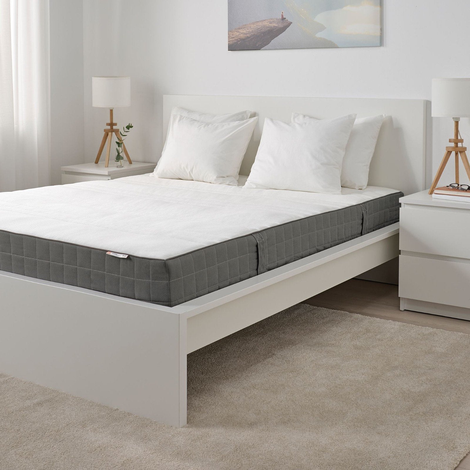 Ikea Hovag matras 160x200, Huis en Inrichting, Ophalen, Wit, Tweepersoons, 200 cm