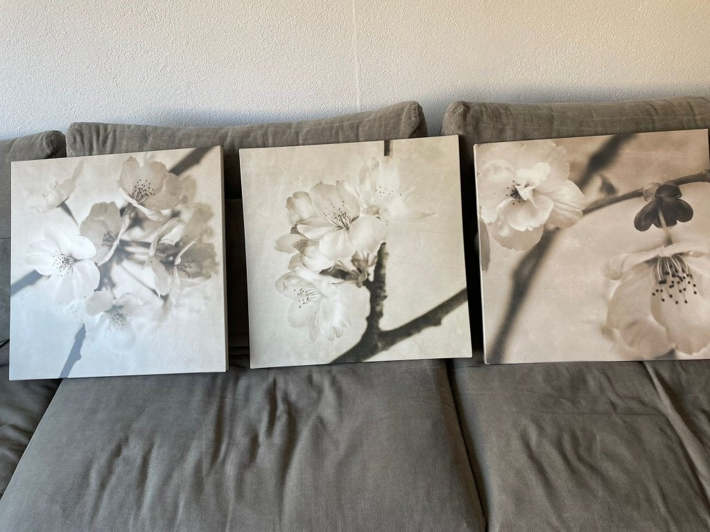 3 luik met bloesem, Ophalen of Verzenden