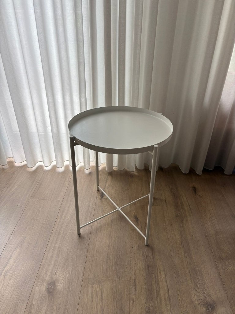 Tray table x2 GLADOM white IKEA, Ophalen, Minder dan 50 cm, Gebruikt, 50 tot 100 cm