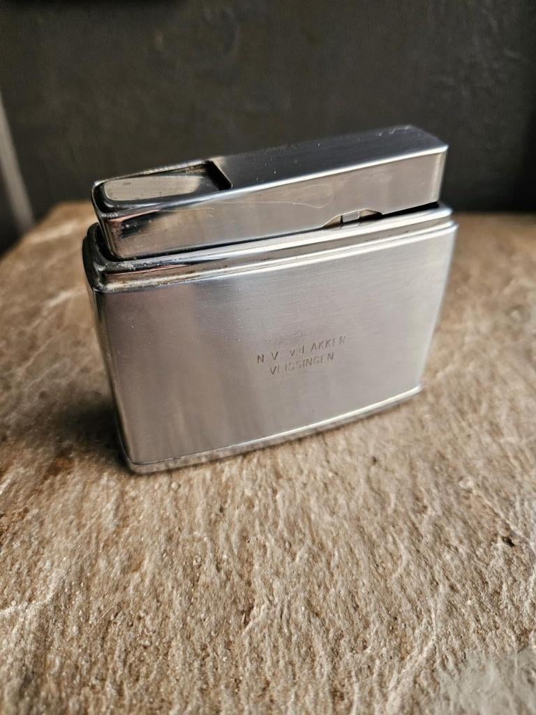 Mooie grote vintage butane tafelaansteker merk Fisher..., Ophalen of Verzenden