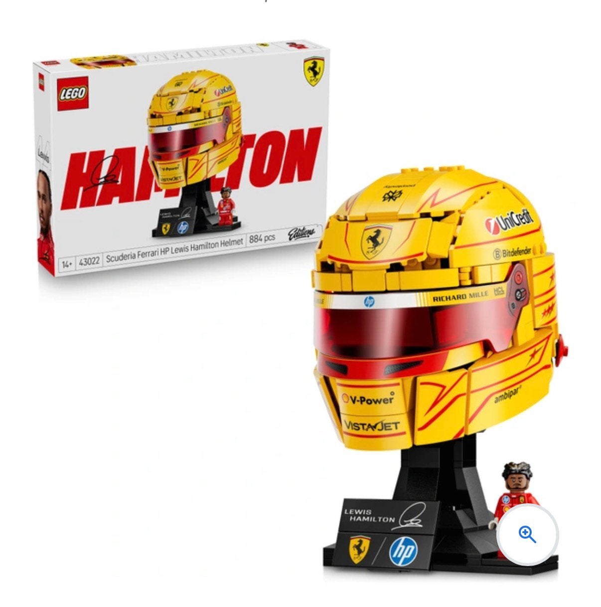 Lego 43022 Scuderia Ferrari - Helm Lewis Hamilton ongeopend, Kinderen en Baby's, Lego, Nieuw, Ophalen of Verzenden, Compleet