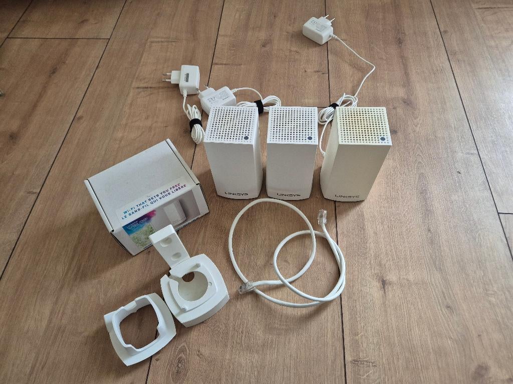 Linksys Velop WHW01 Mesh WiFi set, bestaande uit 3 nodes, Ophalen of Verzenden, Gebruikt, Router, Linksys