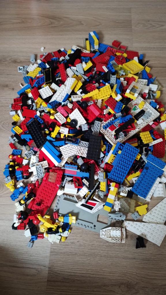 Ruim 2 kilo LEGO jaren 70-80, inclusief minifiguren, Ophalen of Verzenden, Gebruikt