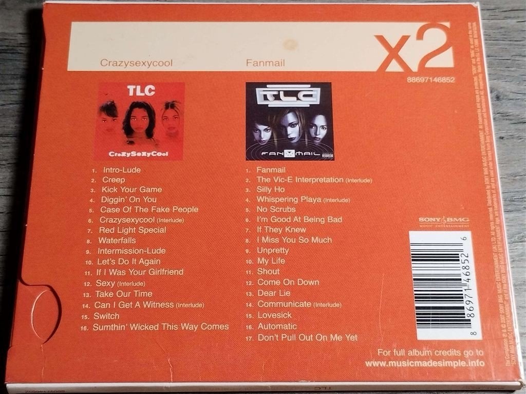 TLC - Crazysexycool / Fanmail [2 CD], Ophalen of Verzenden, Zo goed als nieuw
