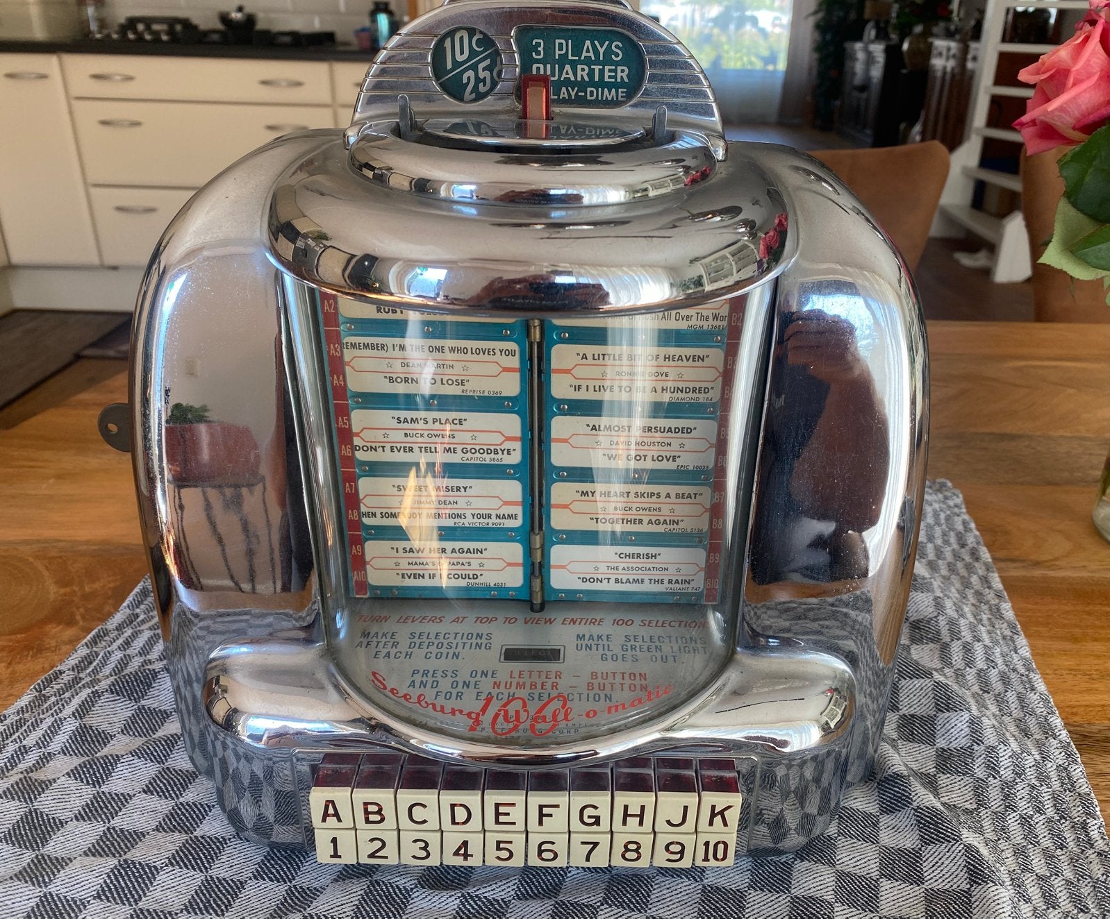 Seeburg jukebox wallbox 100 selecties, Verzamelen, Automaten | Jukeboxen, Ophalen, Gebruikt, 1950 tot 1960, Seeburg