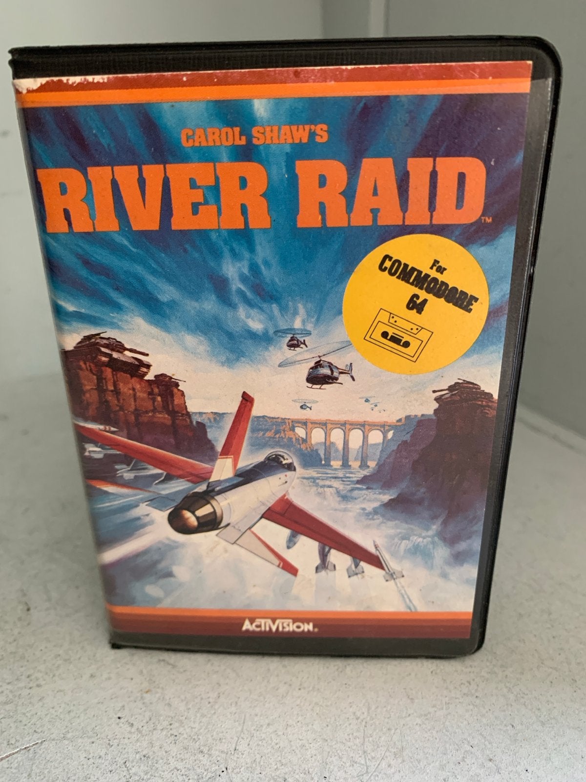 Carol Shaw's River Raid voor Commodore 64 (Activision), Gebruikt, Shooter, 1 speler, Ophalen of Verzenden
