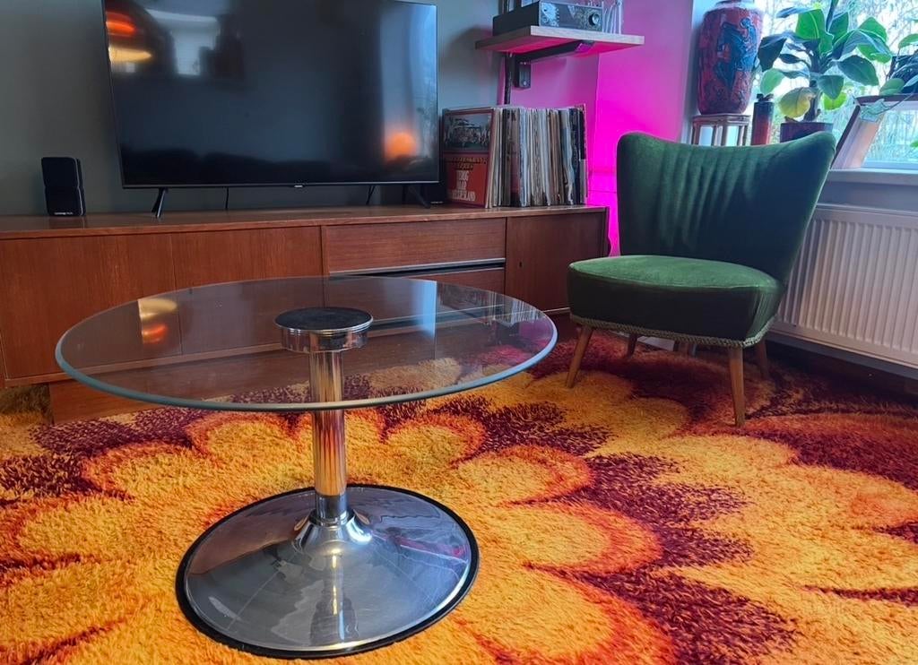 Space Age Salontafel, Ophalen, 100 tot 150 cm, ., Rond