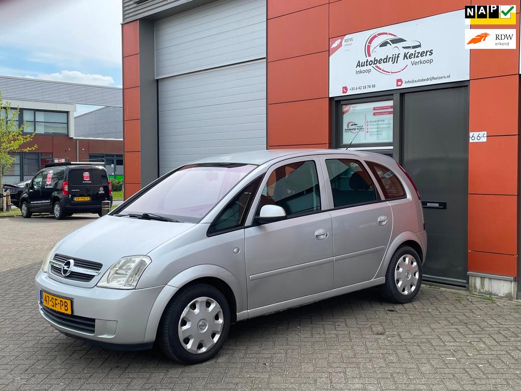 Opel Meriva 1.6-16V Enjoy AUTOMAAT CLIMA NAP TREKHAAK, Stof, Gebruikt, Bedrijf, Grijs