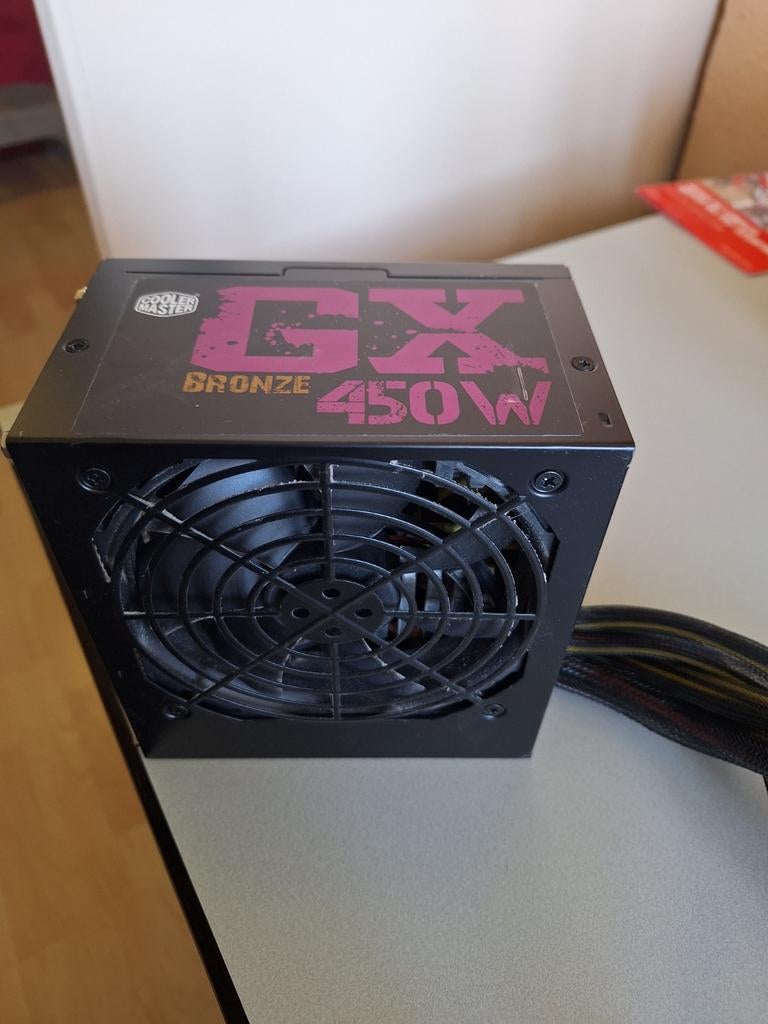 Cooler Master GX 450W ATX Voeding - Stil en Weinig Gebruikt, Computers en Software, Interne voedingen, Ophalen of Verzenden