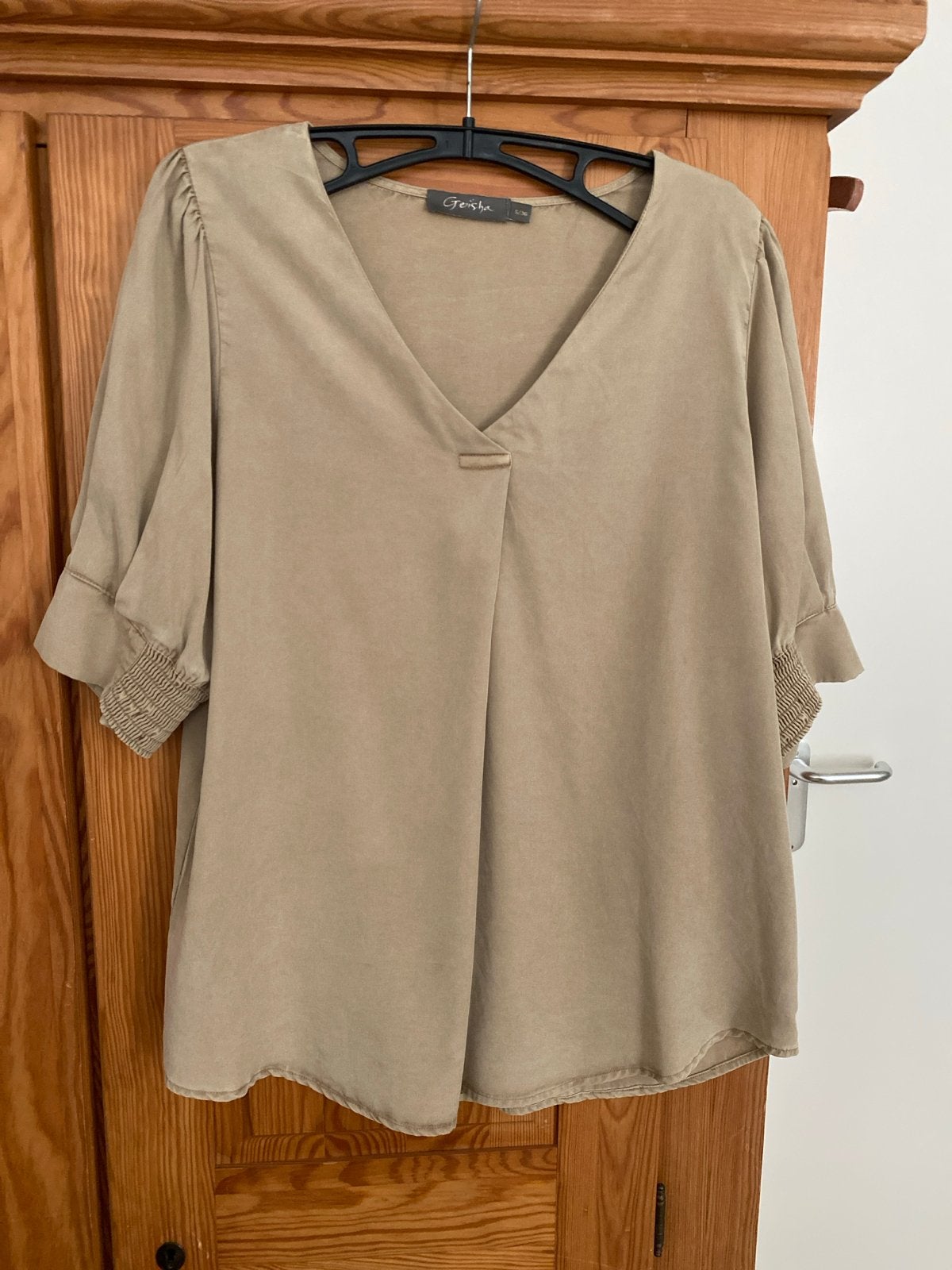 Geisha Blouse Maat 36 (S) - Zo goed als nieuw, Ophalen of Verzenden, Zo goed als nieuw, Maat 36 (S), Beige