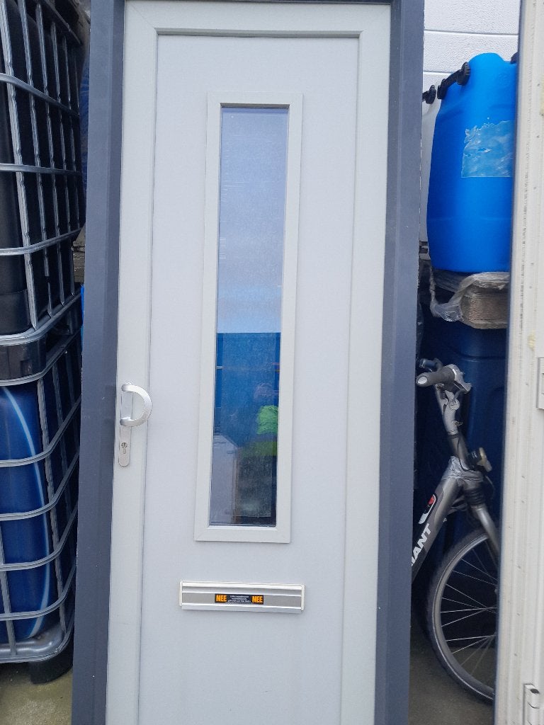 deur met kozijn te koop  AKTIE 3 SETS HALEN 2 SETS BETALEN, Kunststof, Gebruikt, Deurkozijn, Inclusief glas