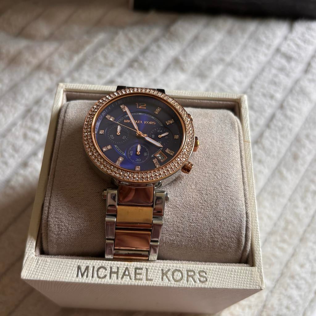 Michael Kors Horloge - Gloednieuw met extra cadeautje!, Sieraden, Tassen en Uiterlijk, Horloges | Dames, Overige merken, Staal