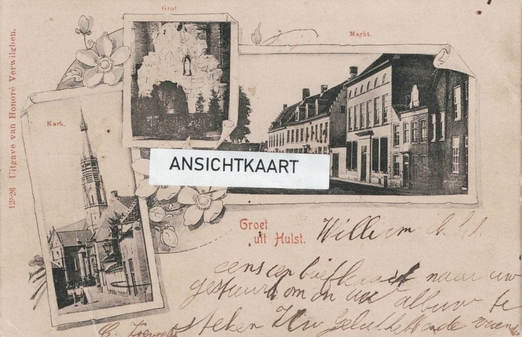 Ansichtkaart Hulst - Groet uit Hulst, Ophalen of Verzenden, Voor 1920, Zeeland