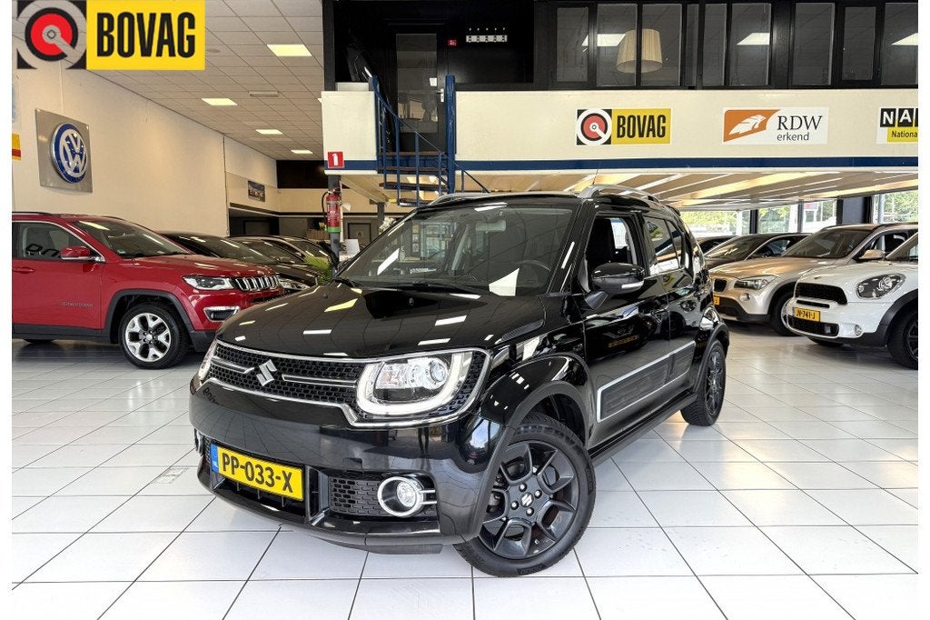 Suzuki Ignis 1.2 Stijl Bovag Garantie Automaat (bj 2017), Stof, Gebruikt, 4 cilinders, Zwart