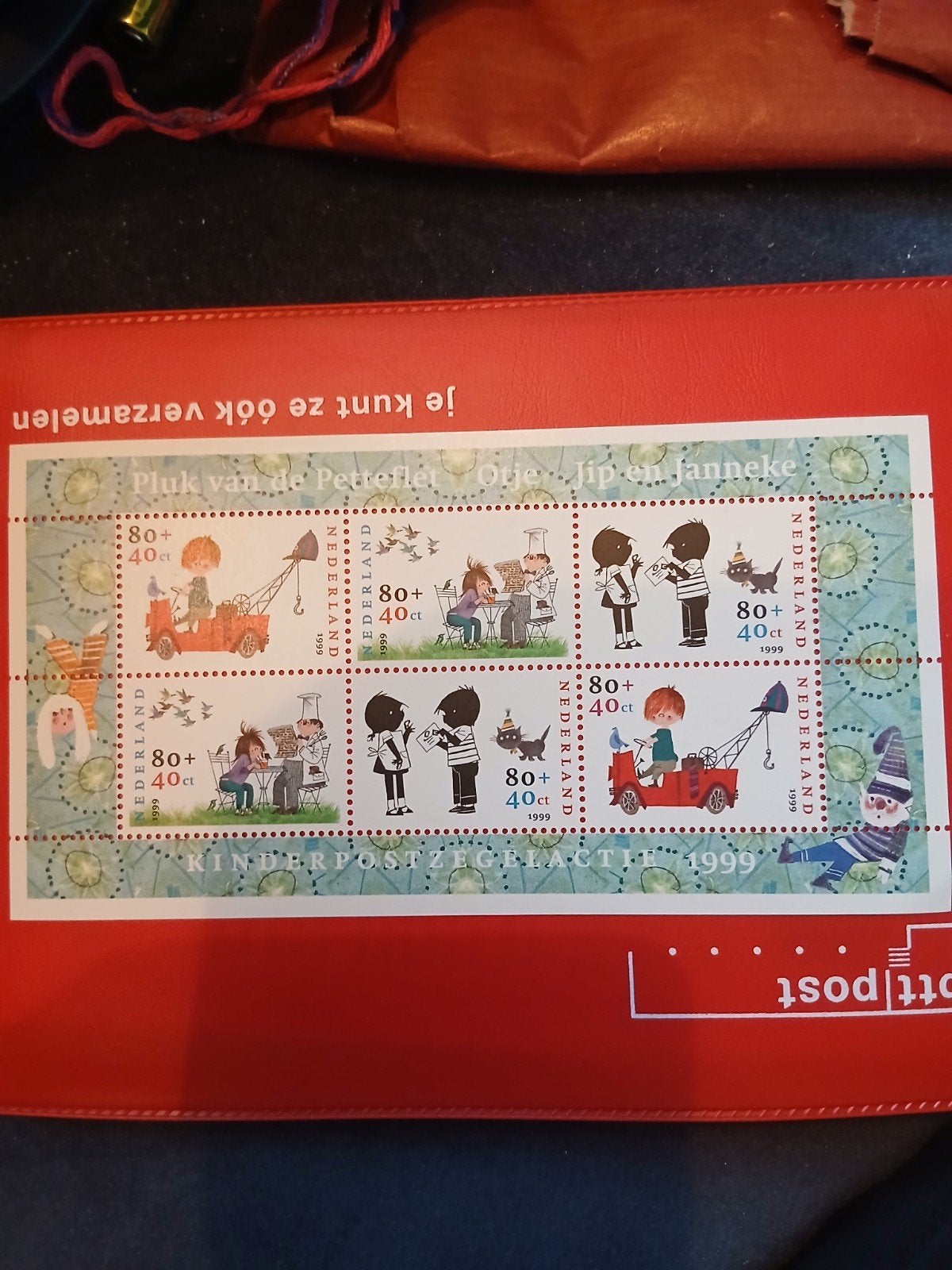 Kinderpostzegels 1999 - Pluk, Otje, Jip en Janneke, Postzegels en Munten, Ophalen of Verzenden, Na 1940, Postfris