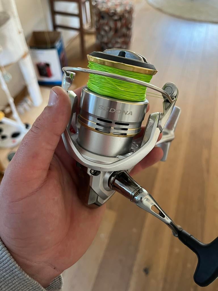 Shimano Sedona Molen met Lijn - Zo goed als nieuw, Ophalen of Verzenden, Zo goed als nieuw, Molen