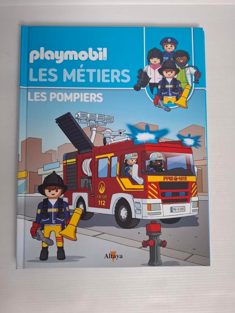 Playmobil boek Les Métiers deel 1 Les Pompiers, Ophalen of Verzenden, Gebruikt