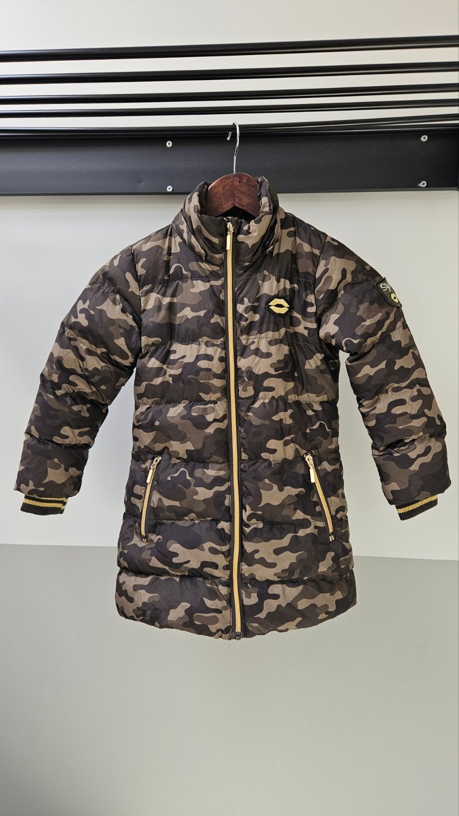 Kids camouflage winterjas maat 110/116, Kinderen en Baby's, Kinderkleding | Maat 110, Gebruikt, Europe Kids, Jongen of Meisje