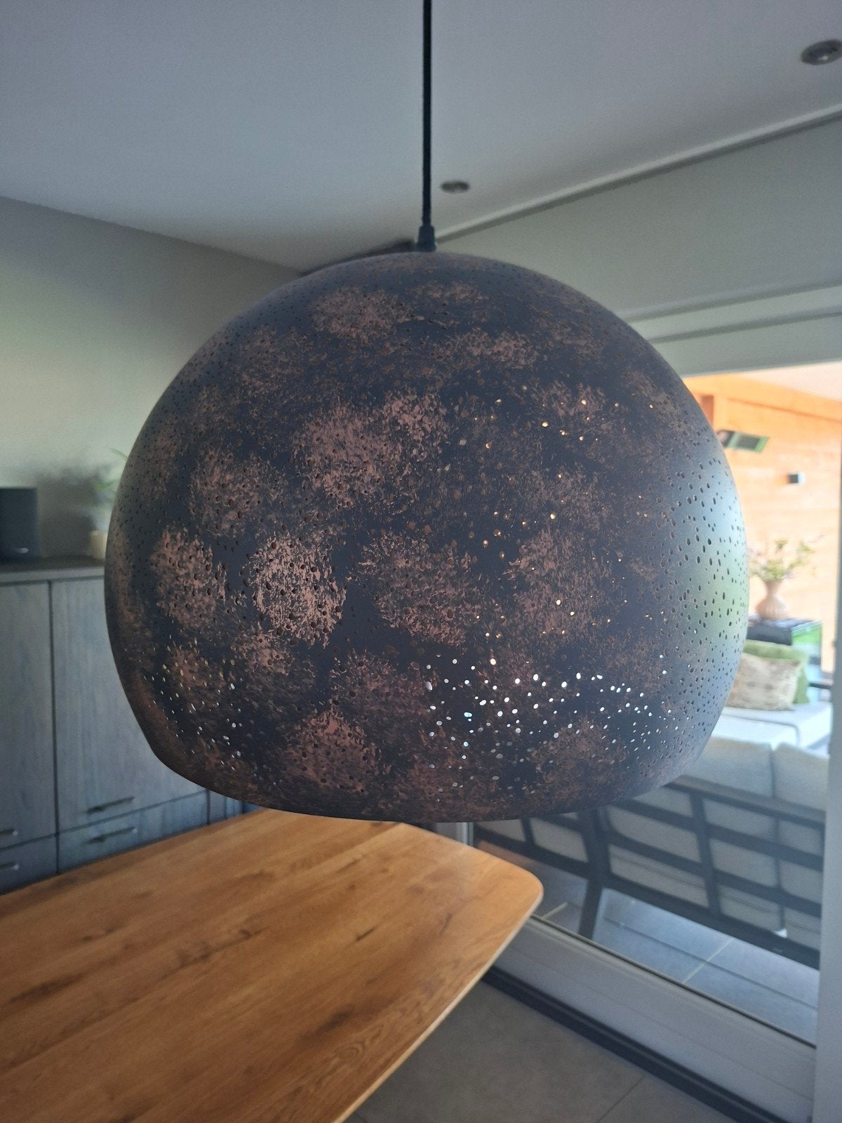 Hanglamp, Huis en Inrichting, Lampen | Hanglampen, Gebruikt, Metaal, E27 (groot), Ophalen