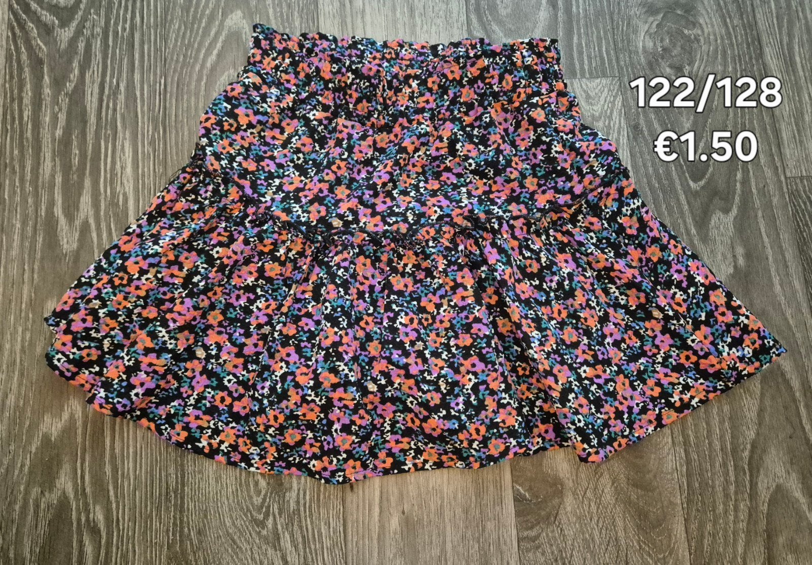 bloemenrok maat 122/128, Meisje, Ophalen of Verzenden, Zo goed als nieuw, Jurk of Rok