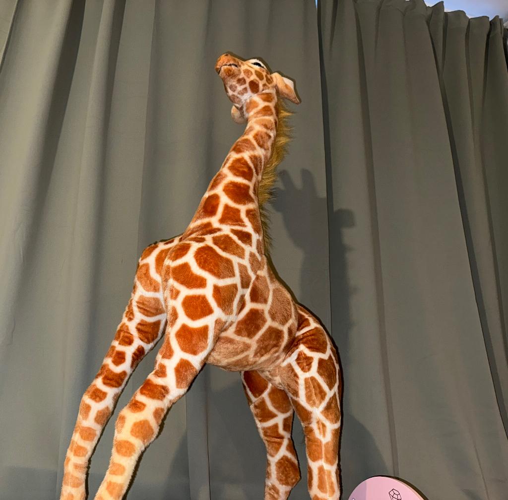 Grote giraffe, Kinderen en Baby's, Speelgoed | Knuffels en Pluche, Ophalen, Zo goed als nieuw, Overige typen